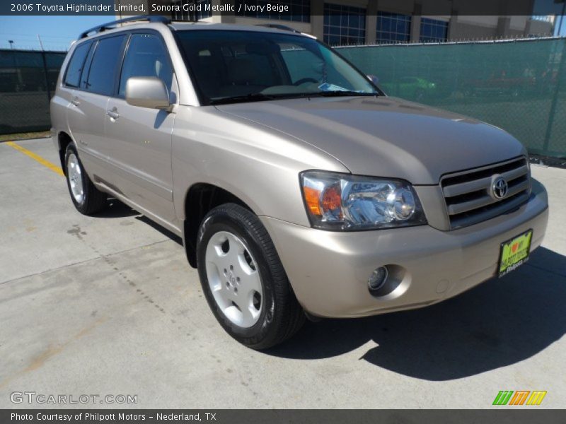 Sonora Gold Metallic / Ivory Beige 2006 Toyota Highlander Limited