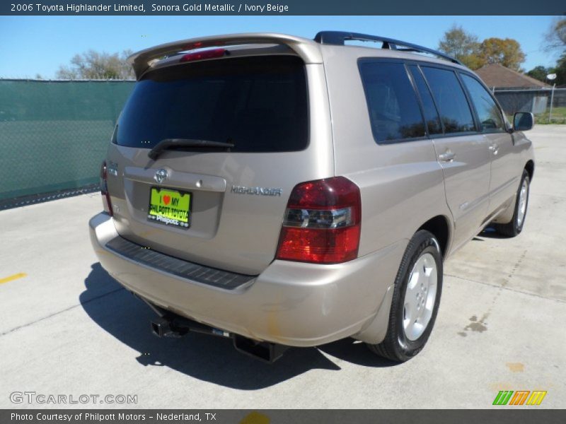Sonora Gold Metallic / Ivory Beige 2006 Toyota Highlander Limited