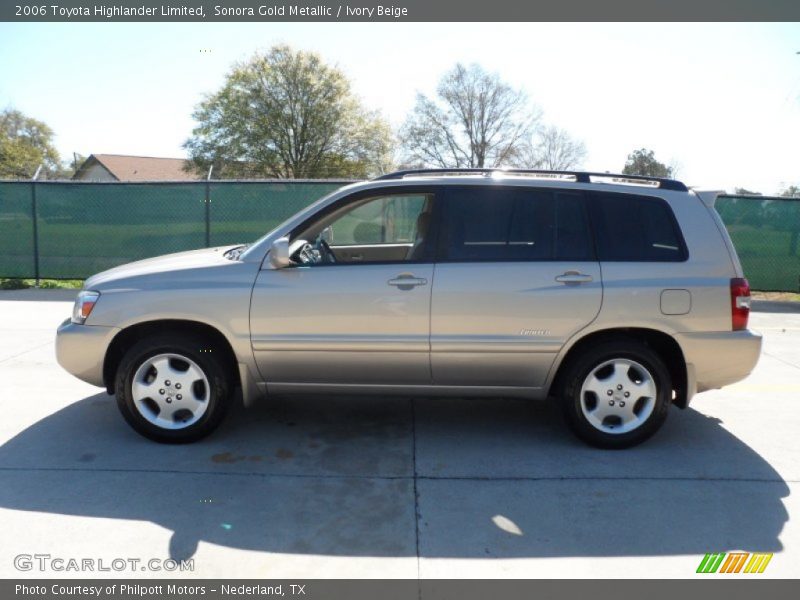 Sonora Gold Metallic / Ivory Beige 2006 Toyota Highlander Limited