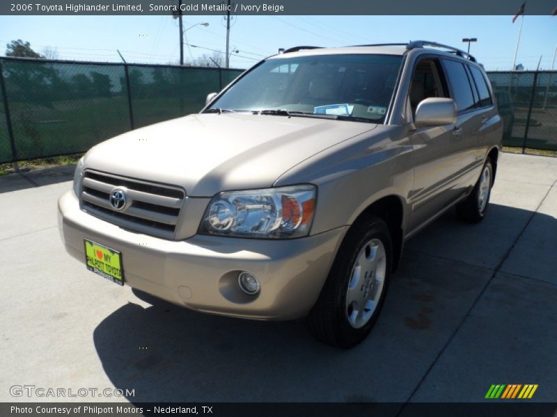 Sonora Gold Metallic / Ivory Beige 2006 Toyota Highlander Limited