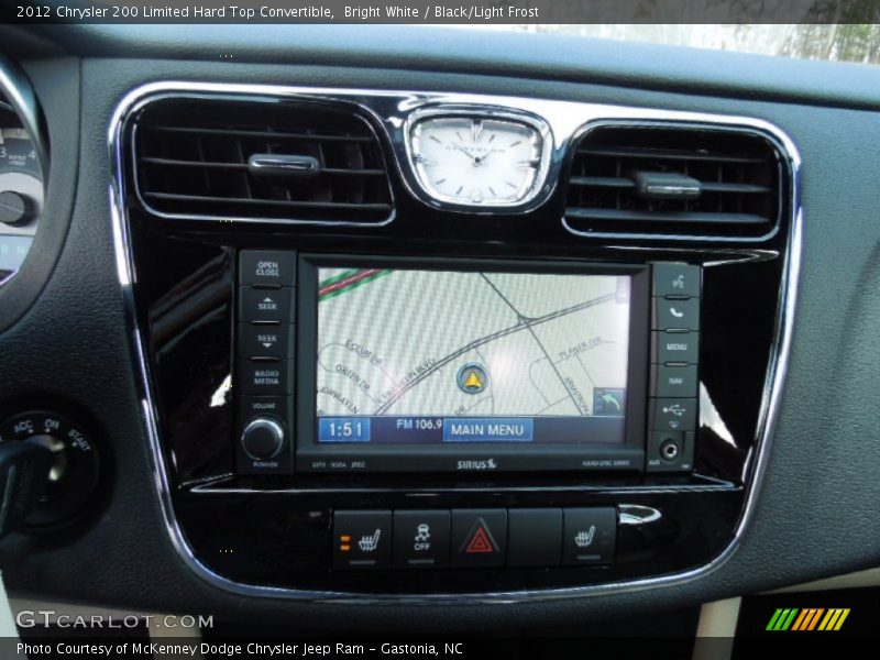 Bright White / Black/Light Frost 2012 Chrysler 200 Limited Hard Top Convertible