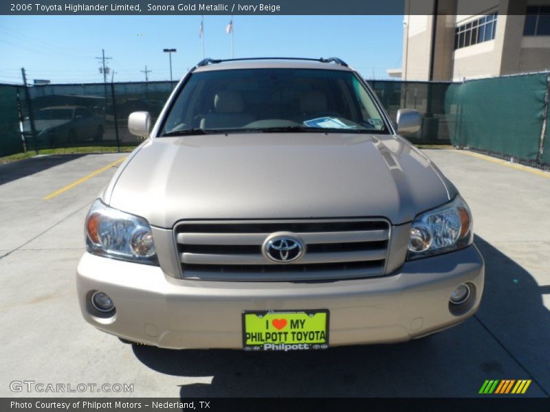 Sonora Gold Metallic / Ivory Beige 2006 Toyota Highlander Limited