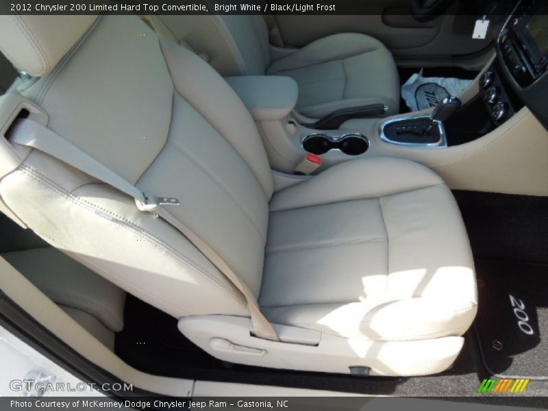 Bright White / Black/Light Frost 2012 Chrysler 200 Limited Hard Top Convertible