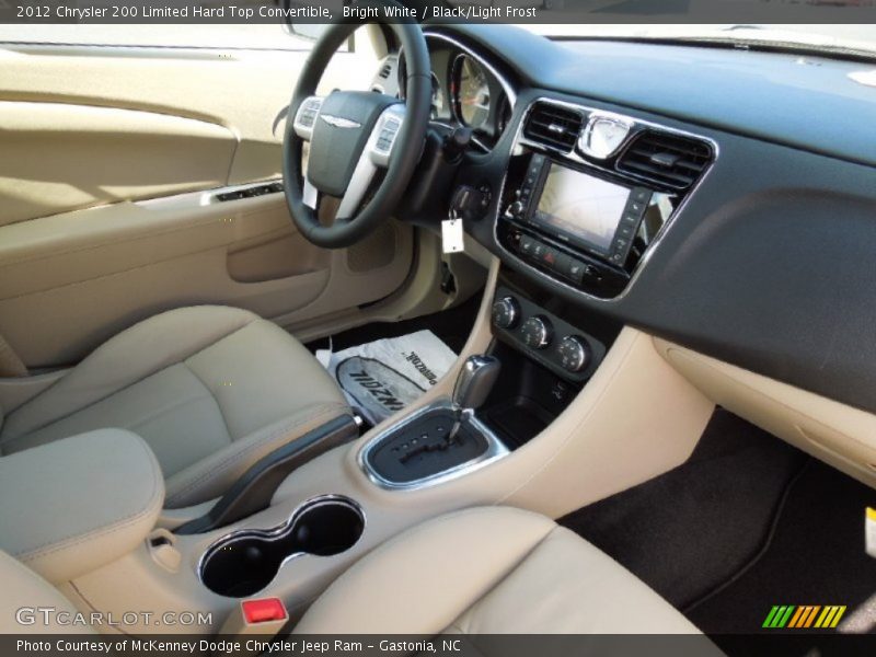 Bright White / Black/Light Frost 2012 Chrysler 200 Limited Hard Top Convertible