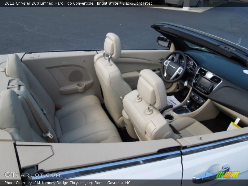 Bright White / Black/Light Frost 2012 Chrysler 200 Limited Hard Top Convertible