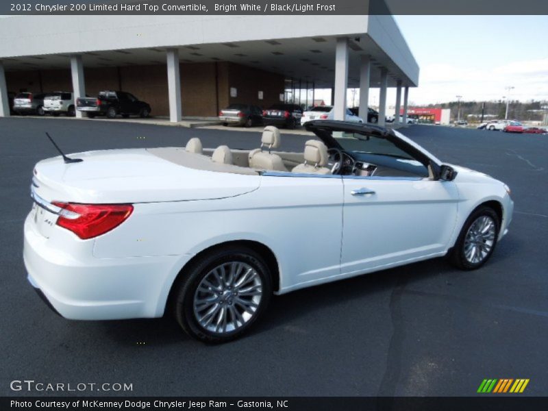 Bright White / Black/Light Frost 2012 Chrysler 200 Limited Hard Top Convertible
