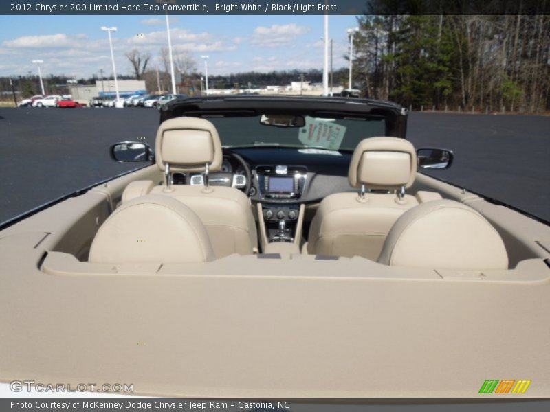 Bright White / Black/Light Frost 2012 Chrysler 200 Limited Hard Top Convertible