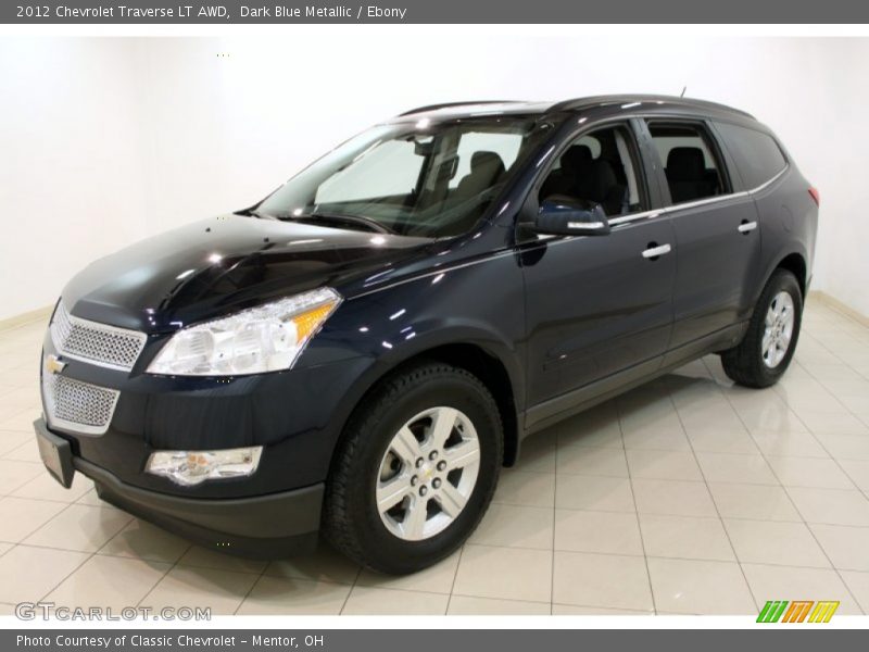 Dark Blue Metallic / Ebony 2012 Chevrolet Traverse LT AWD