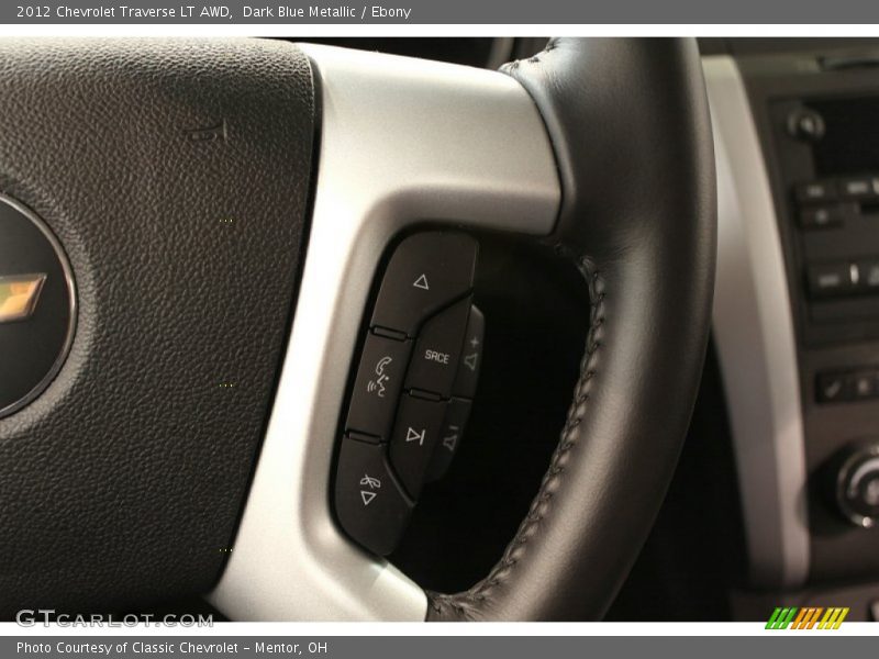 Dark Blue Metallic / Ebony 2012 Chevrolet Traverse LT AWD