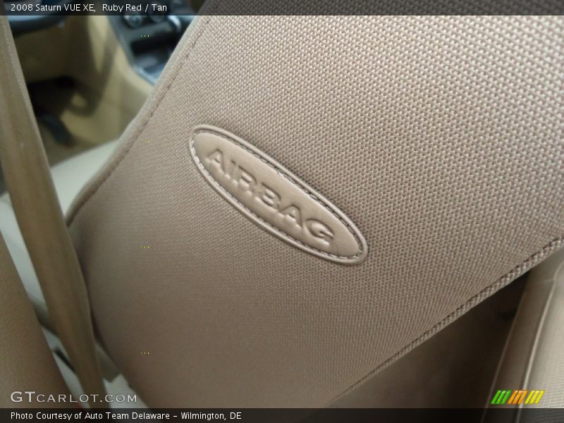 Ruby Red / Tan 2008 Saturn VUE XE