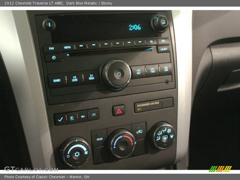 Dark Blue Metallic / Ebony 2012 Chevrolet Traverse LT AWD