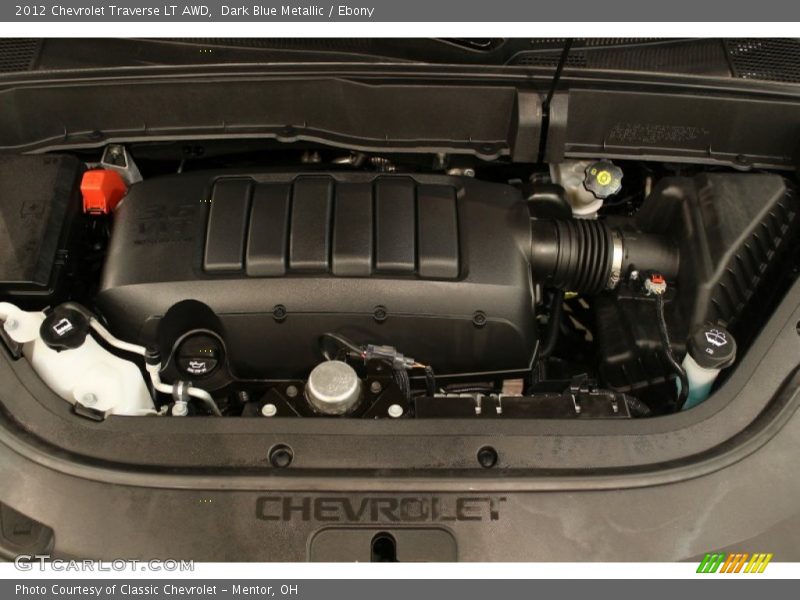 Dark Blue Metallic / Ebony 2012 Chevrolet Traverse LT AWD