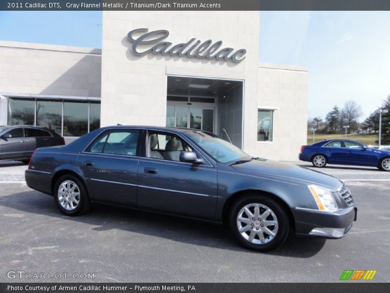 Gray Flannel Metallic / Titanium/Dark Titanium Accents 2011 Cadillac DTS