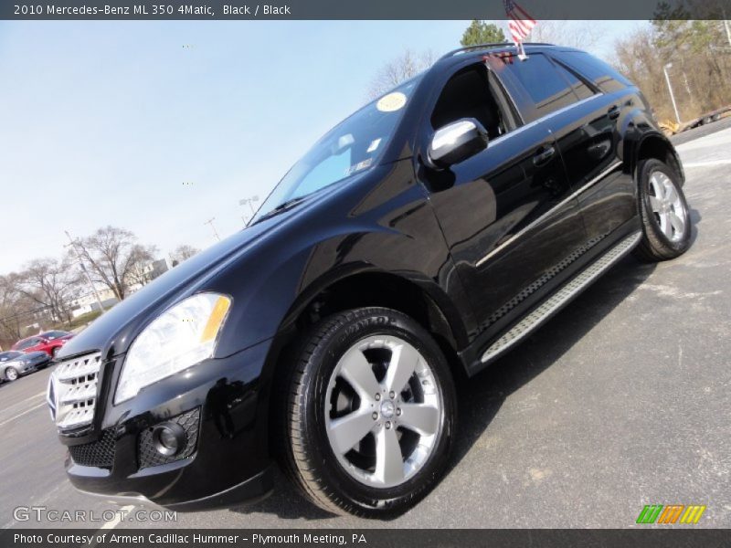 Black / Black 2010 Mercedes-Benz ML 350 4Matic