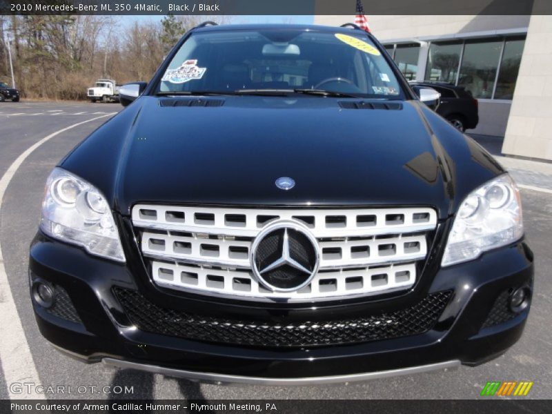 Black / Black 2010 Mercedes-Benz ML 350 4Matic