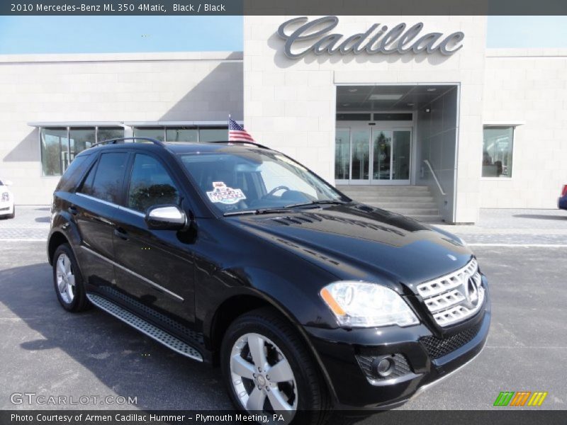 Black / Black 2010 Mercedes-Benz ML 350 4Matic
