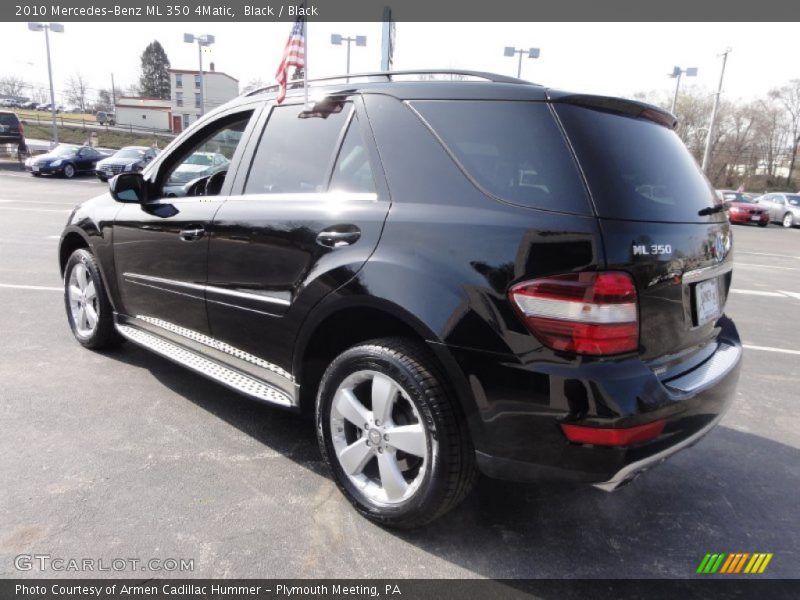 Black / Black 2010 Mercedes-Benz ML 350 4Matic