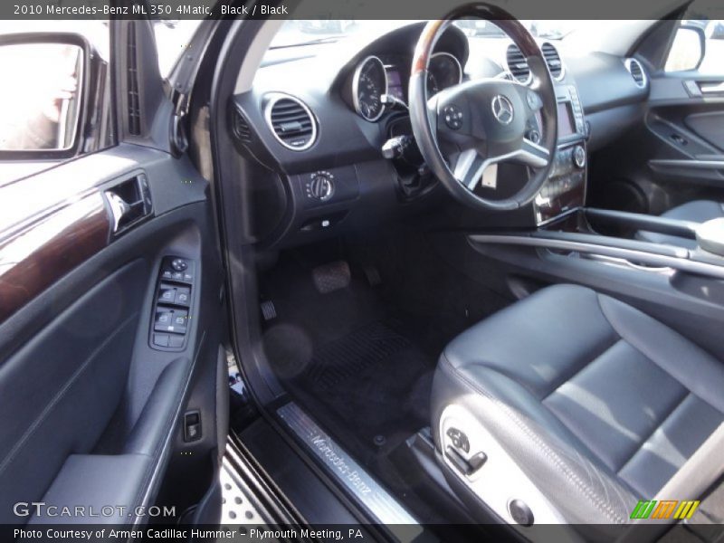 Black / Black 2010 Mercedes-Benz ML 350 4Matic