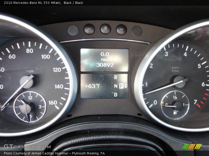 Black / Black 2010 Mercedes-Benz ML 350 4Matic