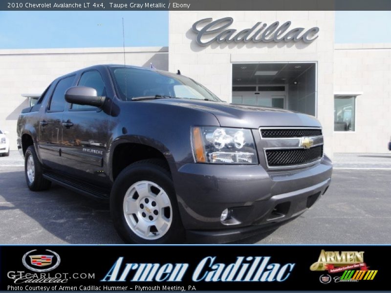 Taupe Gray Metallic / Ebony 2010 Chevrolet Avalanche LT 4x4