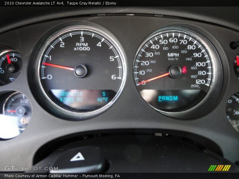 Taupe Gray Metallic / Ebony 2010 Chevrolet Avalanche LT 4x4