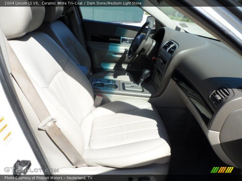Ceramic White Tri-Coat / Dark Stone/Medium Light Stone 2004 Lincoln LS V6