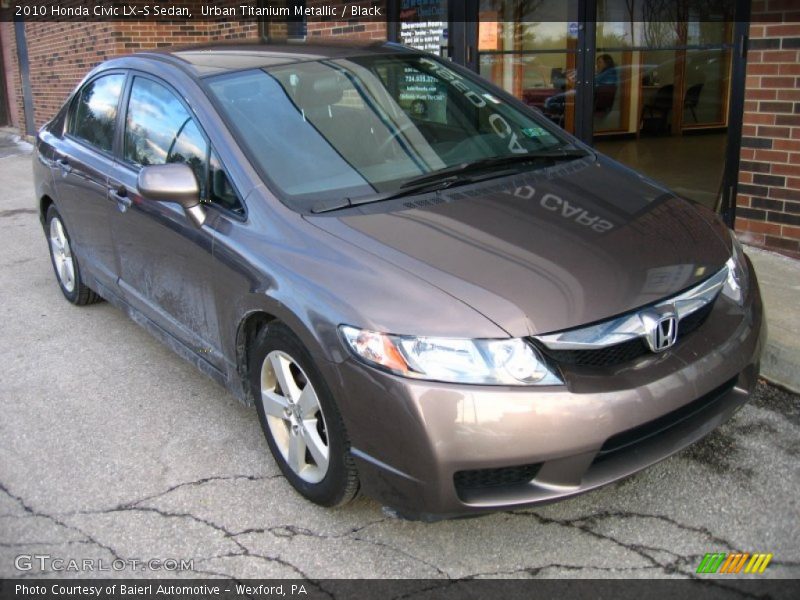 Urban Titanium Metallic / Black 2010 Honda Civic LX-S Sedan