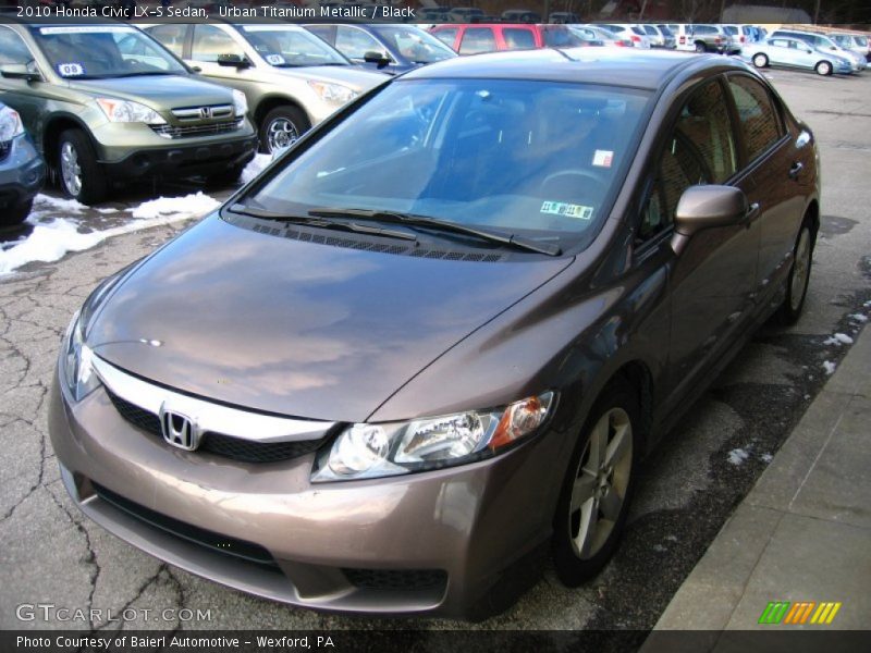 Urban Titanium Metallic / Black 2010 Honda Civic LX-S Sedan