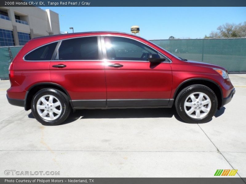 Tango Red Pearl / Gray 2008 Honda CR-V EX