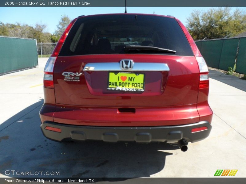 Tango Red Pearl / Gray 2008 Honda CR-V EX