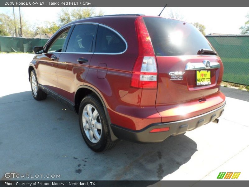 Tango Red Pearl / Gray 2008 Honda CR-V EX