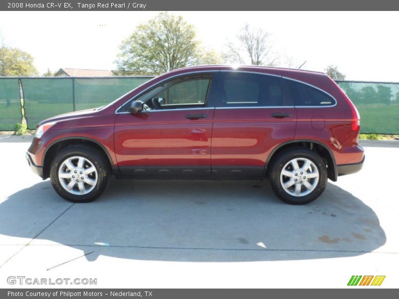 Tango Red Pearl / Gray 2008 Honda CR-V EX