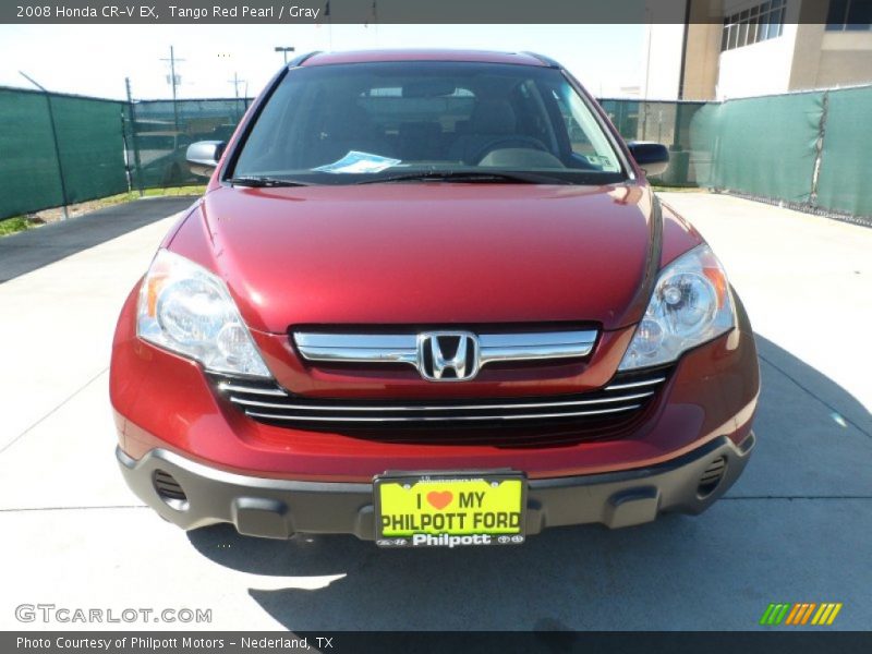 Tango Red Pearl / Gray 2008 Honda CR-V EX