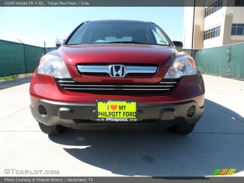 Tango Red Pearl / Gray 2008 Honda CR-V EX