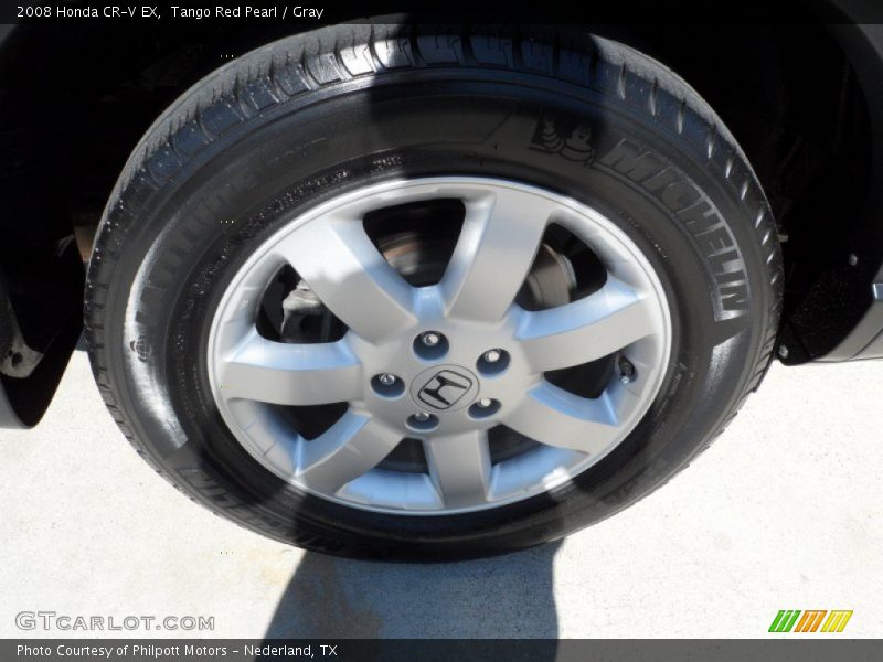 Tango Red Pearl / Gray 2008 Honda CR-V EX