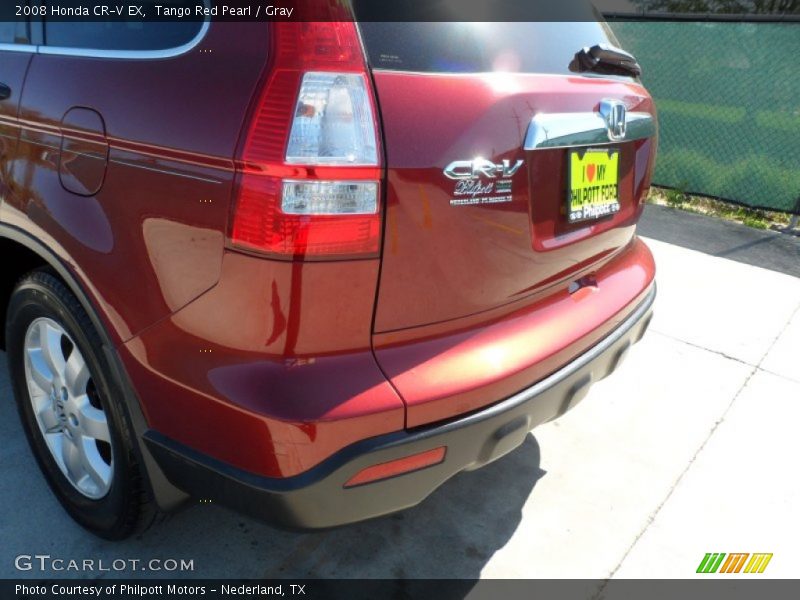 Tango Red Pearl / Gray 2008 Honda CR-V EX