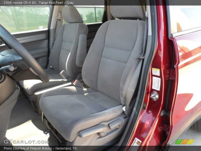 Tango Red Pearl / Gray 2008 Honda CR-V EX