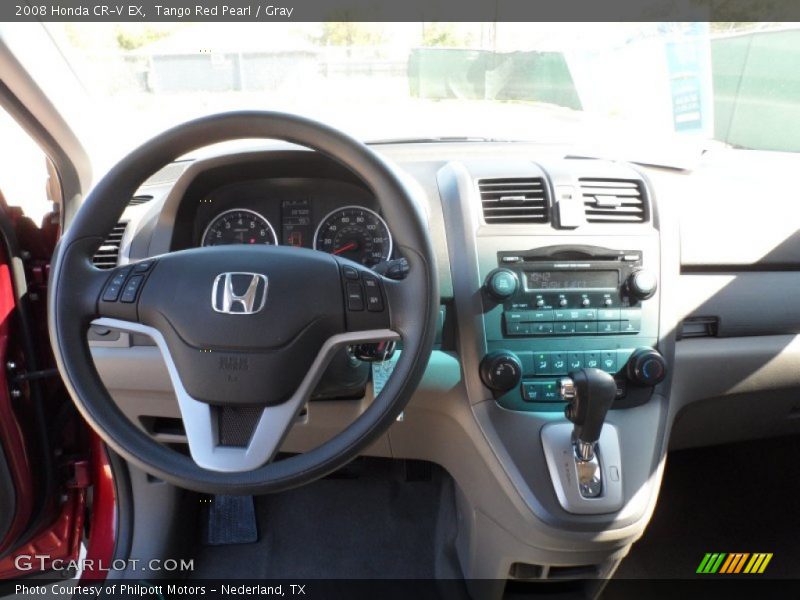 Tango Red Pearl / Gray 2008 Honda CR-V EX