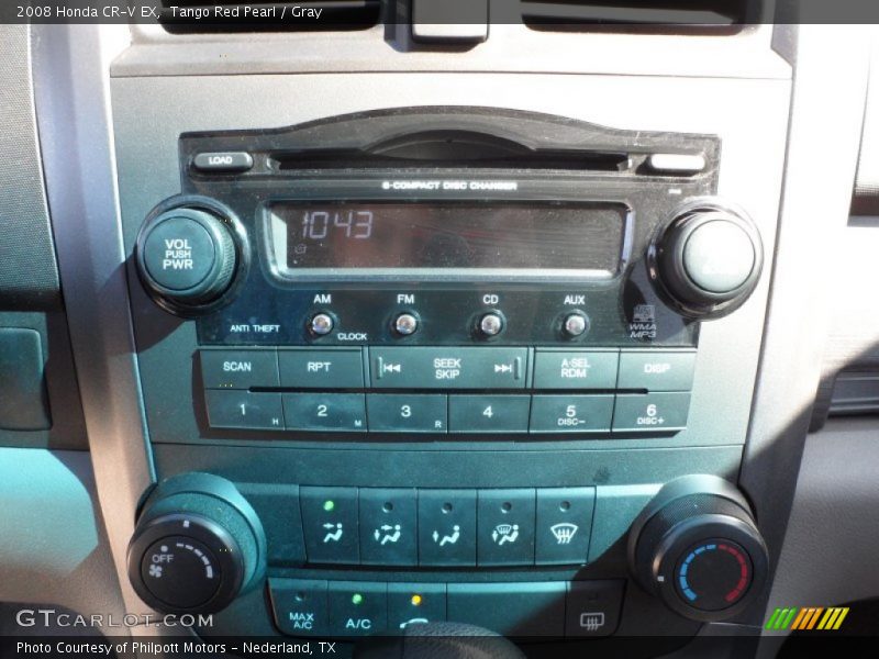Tango Red Pearl / Gray 2008 Honda CR-V EX