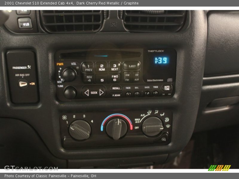 Dark Cherry Red Metallic / Graphite 2001 Chevrolet S10 Extended Cab 4x4