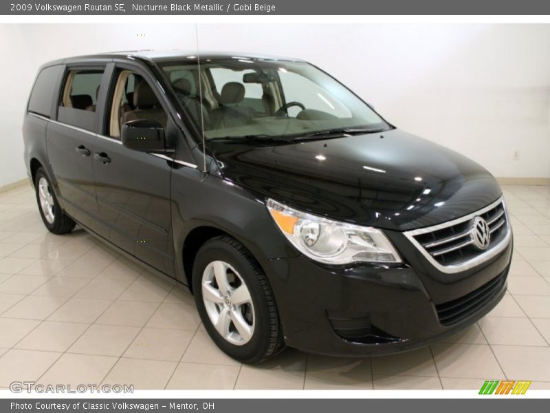 Nocturne Black Metallic / Gobi Beige 2009 Volkswagen Routan SE