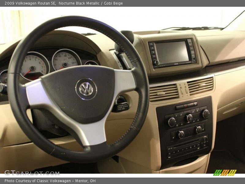 Nocturne Black Metallic / Gobi Beige 2009 Volkswagen Routan SE