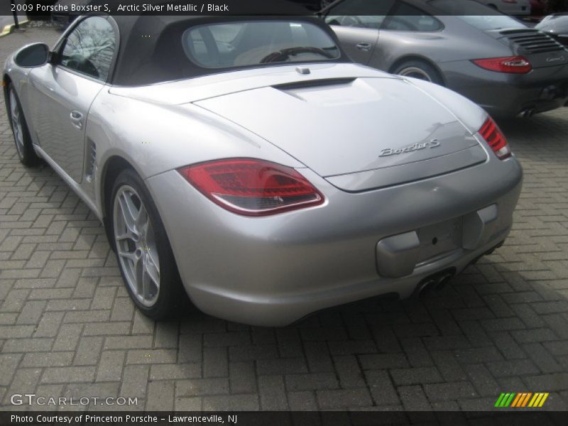 Arctic Silver Metallic / Black 2009 Porsche Boxster S