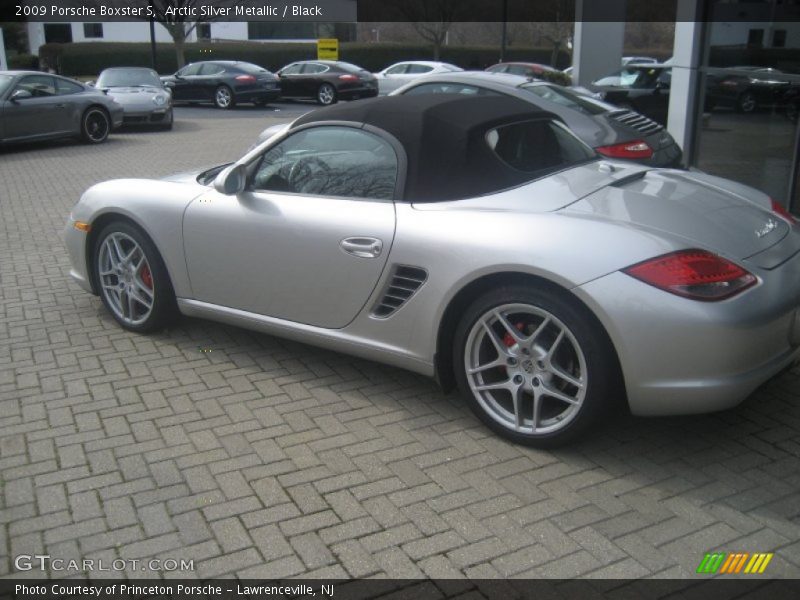 Arctic Silver Metallic / Black 2009 Porsche Boxster S