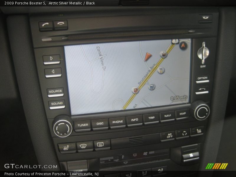 Arctic Silver Metallic / Black 2009 Porsche Boxster S