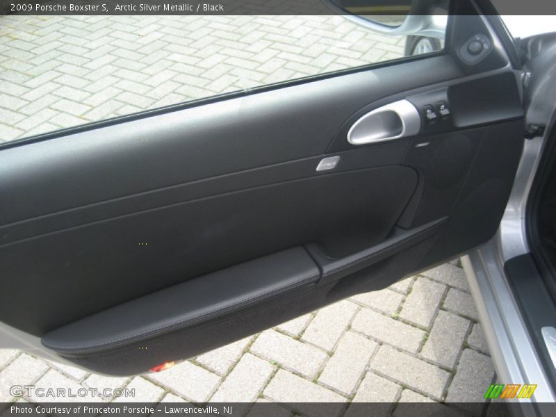 Arctic Silver Metallic / Black 2009 Porsche Boxster S
