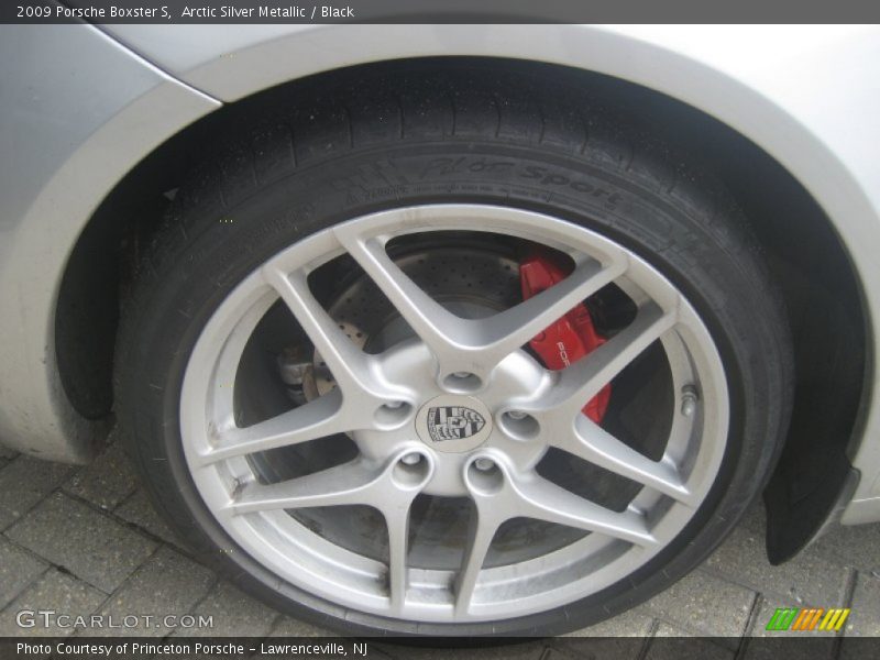 Arctic Silver Metallic / Black 2009 Porsche Boxster S