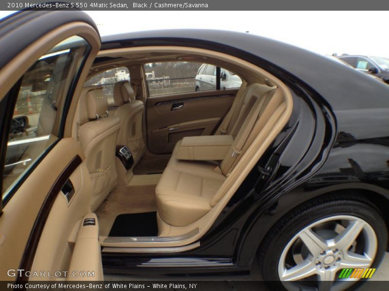 Black / Cashmere/Savanna 2010 Mercedes-Benz S 550 4Matic Sedan