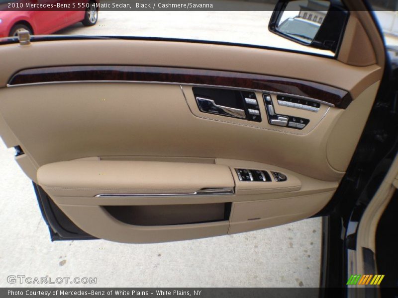 Black / Cashmere/Savanna 2010 Mercedes-Benz S 550 4Matic Sedan