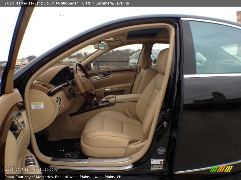 Black / Cashmere/Savanna 2010 Mercedes-Benz S 550 4Matic Sedan
